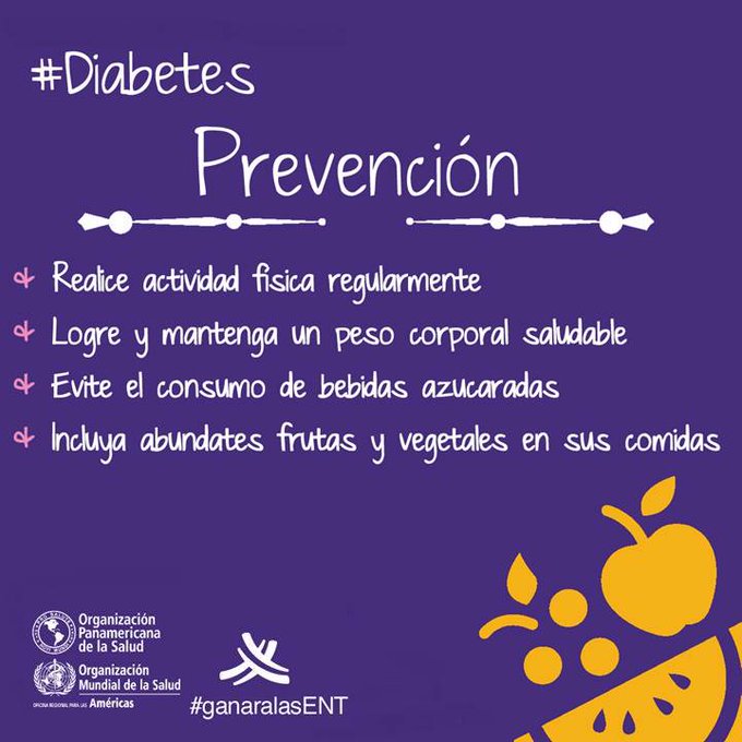 ¿Cómo podés prevenir la Diabetes? Fuente: OPS/OMS