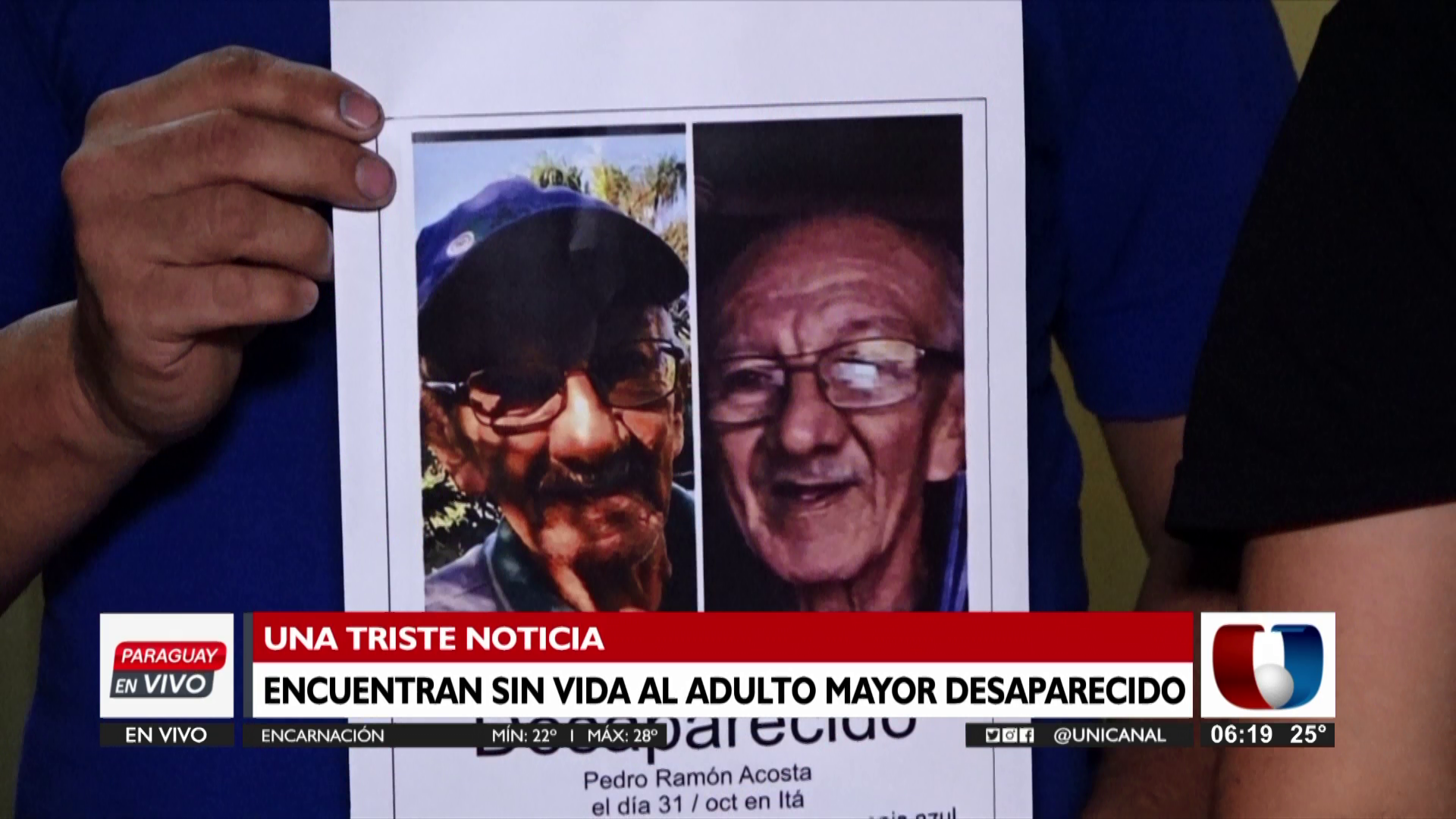 Pedro Ramón Acosta se encontraba desaparecido desde el pasado 31 de octubre.