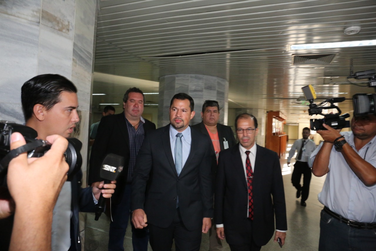 El diputado Ulises Quintana se presentó esta mañana en el Palacio de Justicia. Foto: Poder Judicial