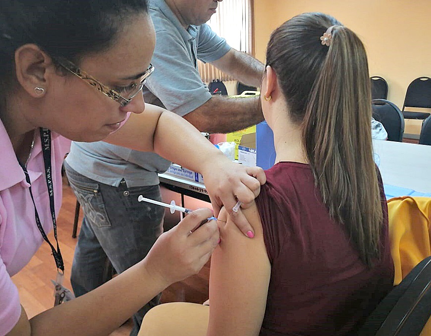 La vacunación es una de las formas de evitar el Sarampión. Foto: Ministerio de Salud