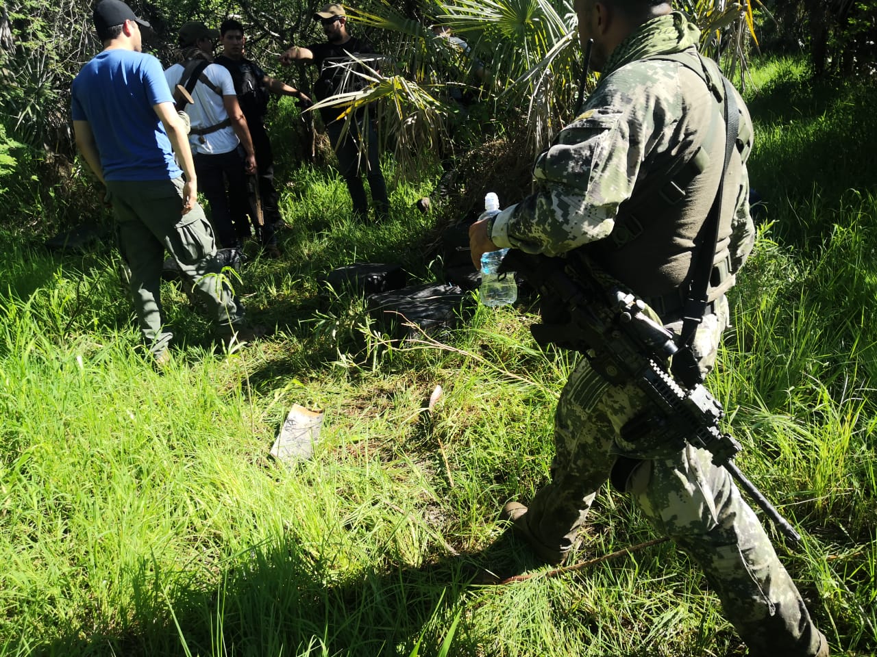 300 kg de Cocaína fueron incautados. Un presunto narco fue herido en la pierna. Fotos: Ministerio Público