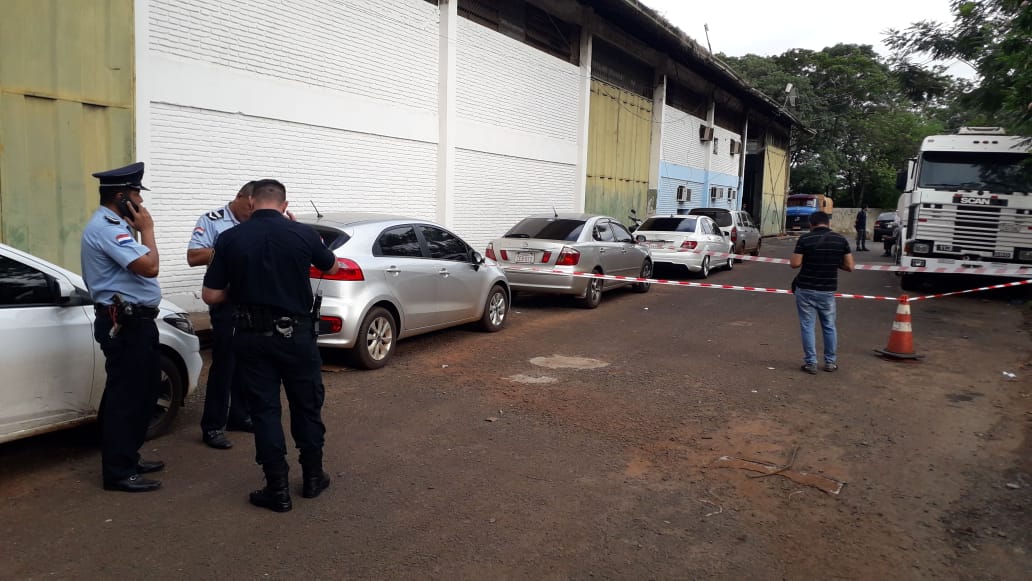 El violento asalto se produjo en la zona primaria de la Aduana Paraguaya en Ciudad del Este. Foto: Gentileza