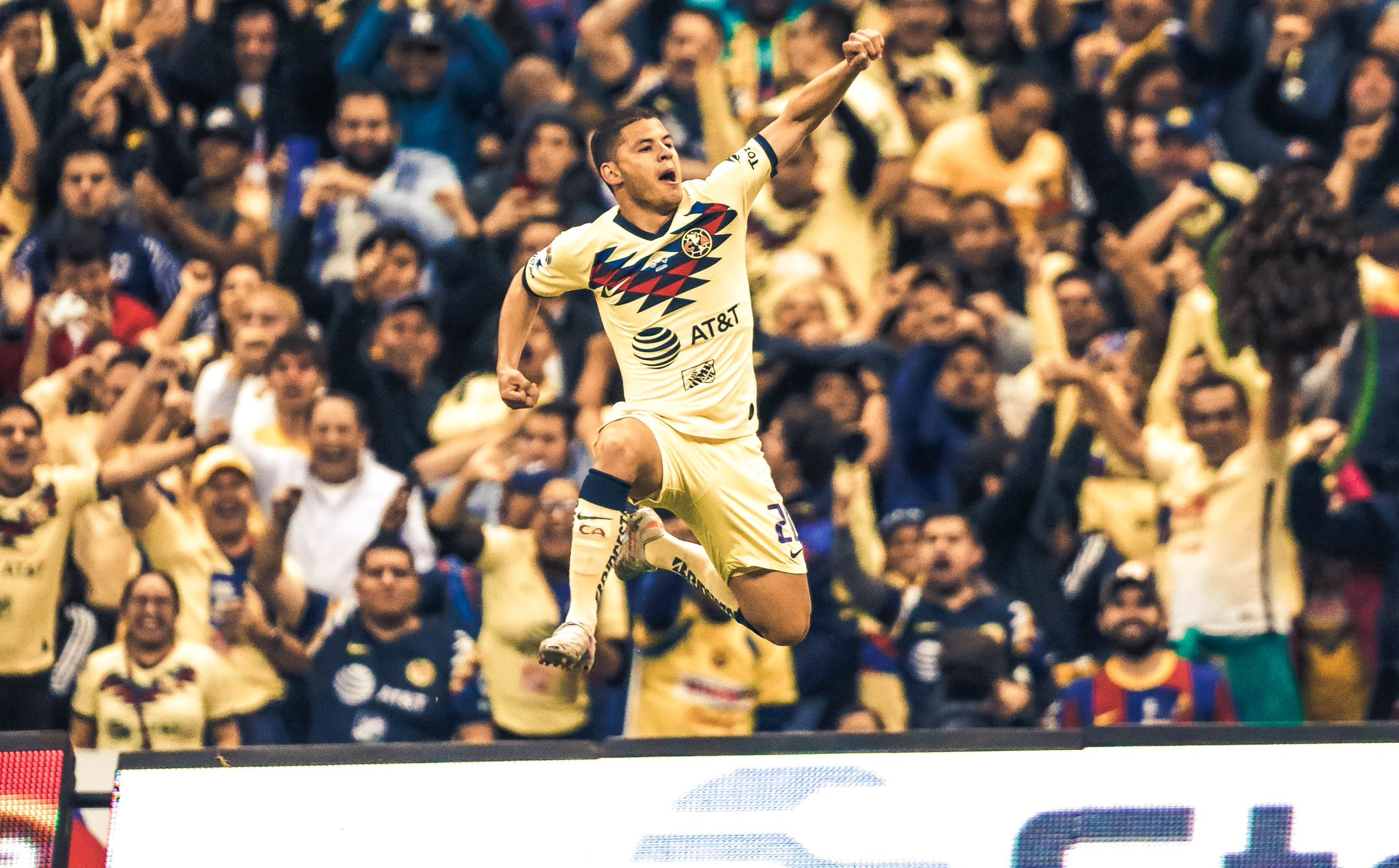 Richard Sánchez marcó el segundo en la final del Torneo Mexicano | Foto: Club América (Twitter)
