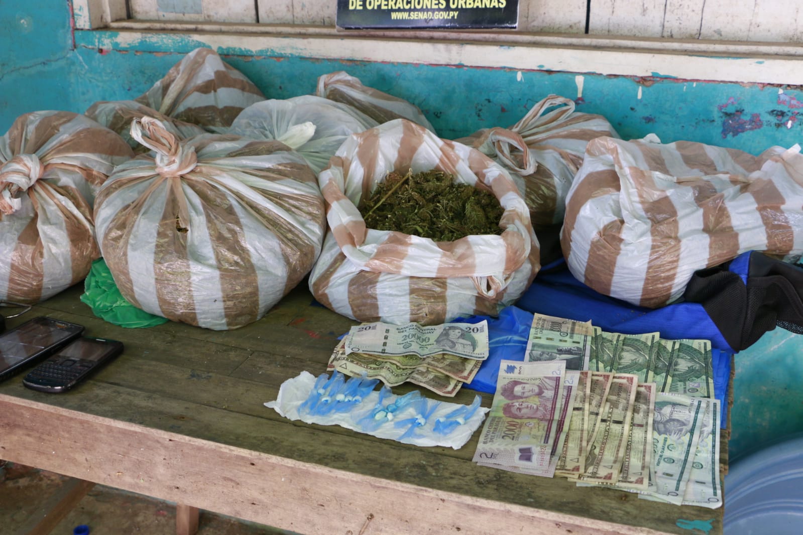 El lugar sería uno de los principales focos de distribución de drogas en Chacarita. Foto: Senad