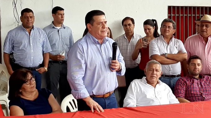 Cartes participó del cumpleaños del diputado Vicente Rodríguez.
