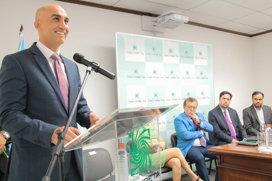 El lanzamiento fue realizado en la sede de la Entidad Binacional Yacyretá. Foto: @msaludpy
