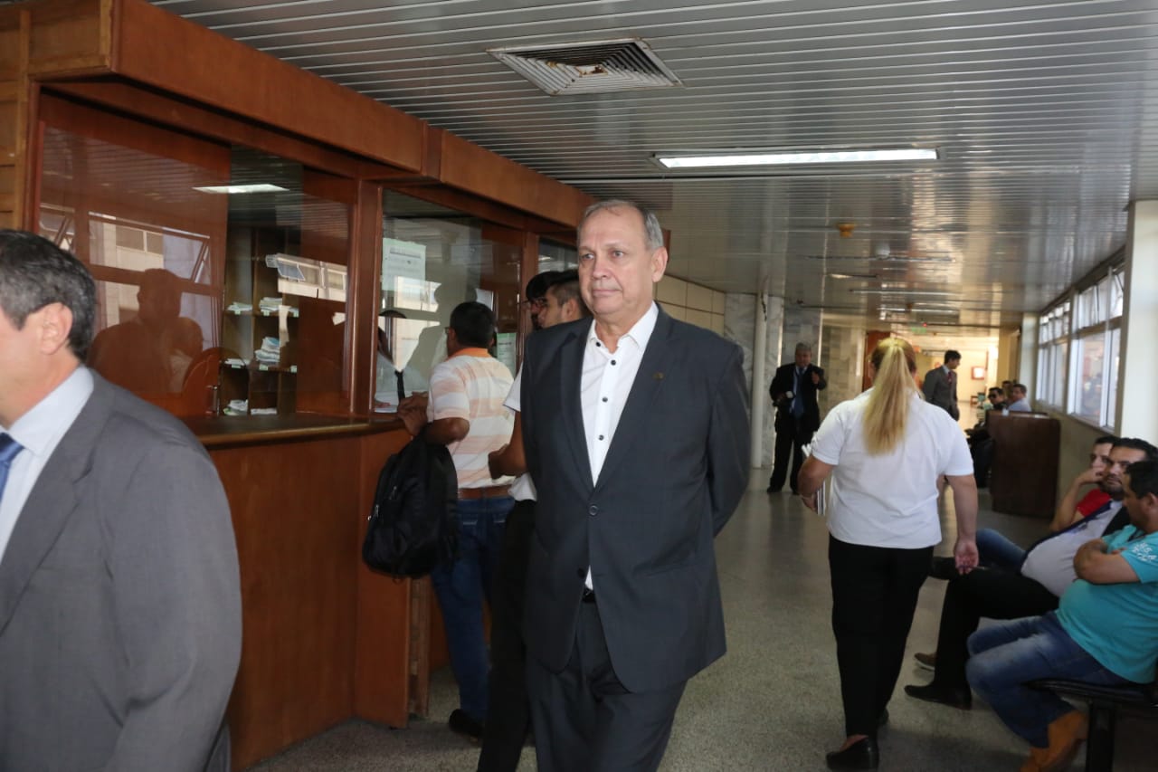 Mario Ferreiro, exintendente de Asunción, se presentó esta mañana en Tribunales. Foto: Gentileza