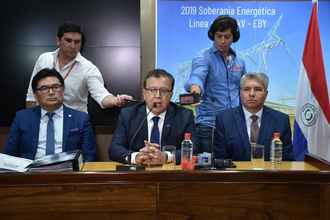 Nicanor Duarte anunció las medidas a ser tomadas. Foto: Yacyretá