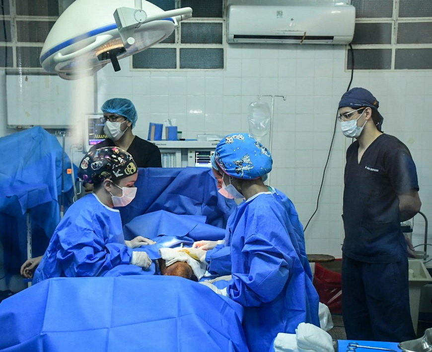 El ciclo de cirugías reconstructivas pretende beneficiar a 250 pacientes. Foto: @msaludpy