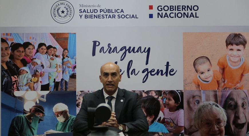 Julio Mazzoleni, ministro de Salud. Foto: @msaludpy