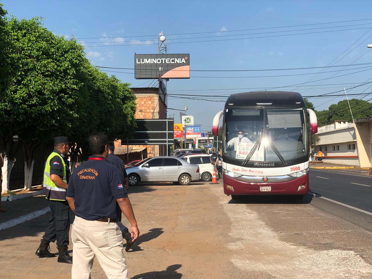 Durante Semana Santa no podrán circular los buses en las rutas. Foto: Dinatran