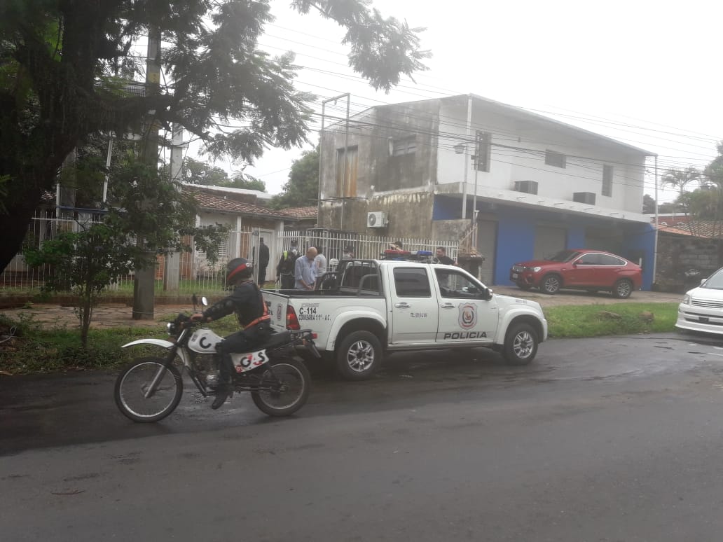 Tras el hecho, el empresario fue detenido por la policía en Fernando de la Mora. Foto: Gentileza