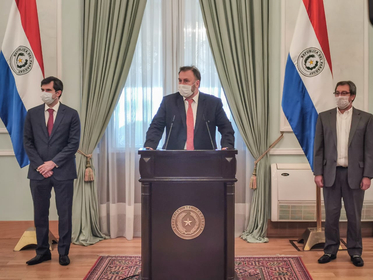 Conferencia de prensa sobre medidas económicas para mipymes. Foto: Presidencia de la República