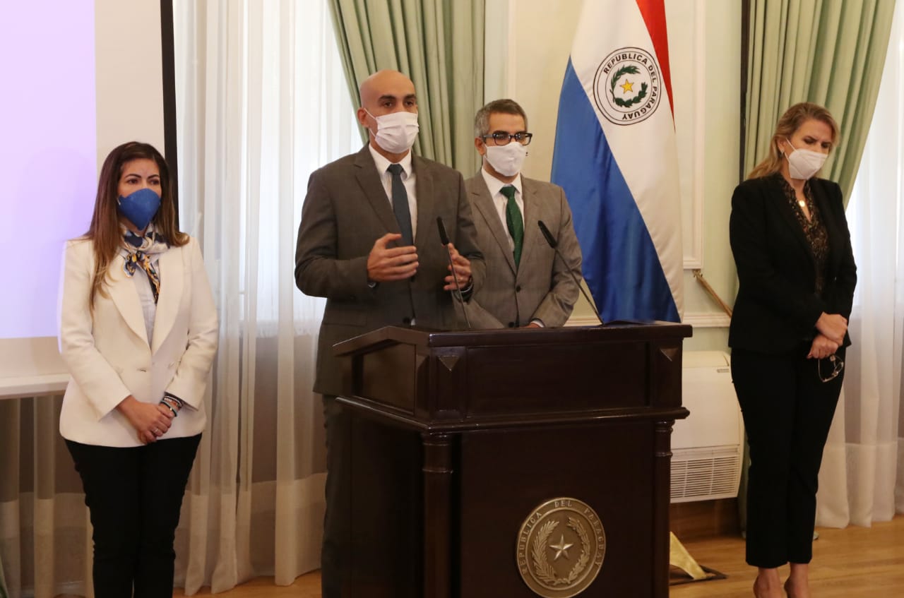 Conferencia de prensa del Poder Ejecutivo para anunciar inicio de trabajos para la flexibilización de cuarentena. Foto: Presidencia de la República
