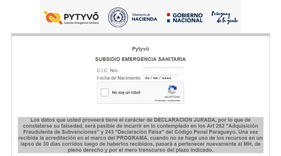 Unas 1.500.000 se inscribieron desde el porta del programa Pytyvo.