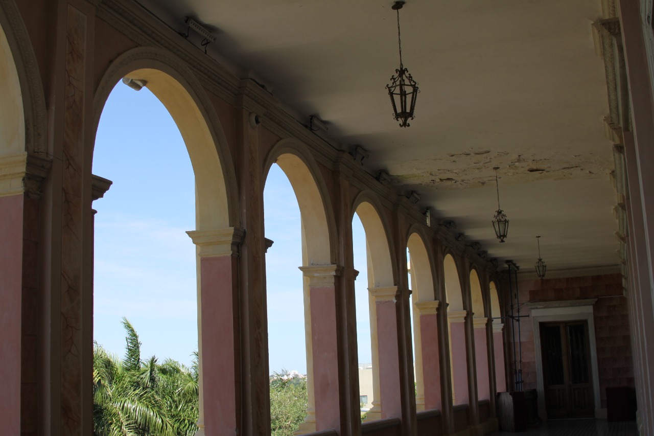 El ala oeste del Palacio se encuentra con graves daños. Foto: MOPC