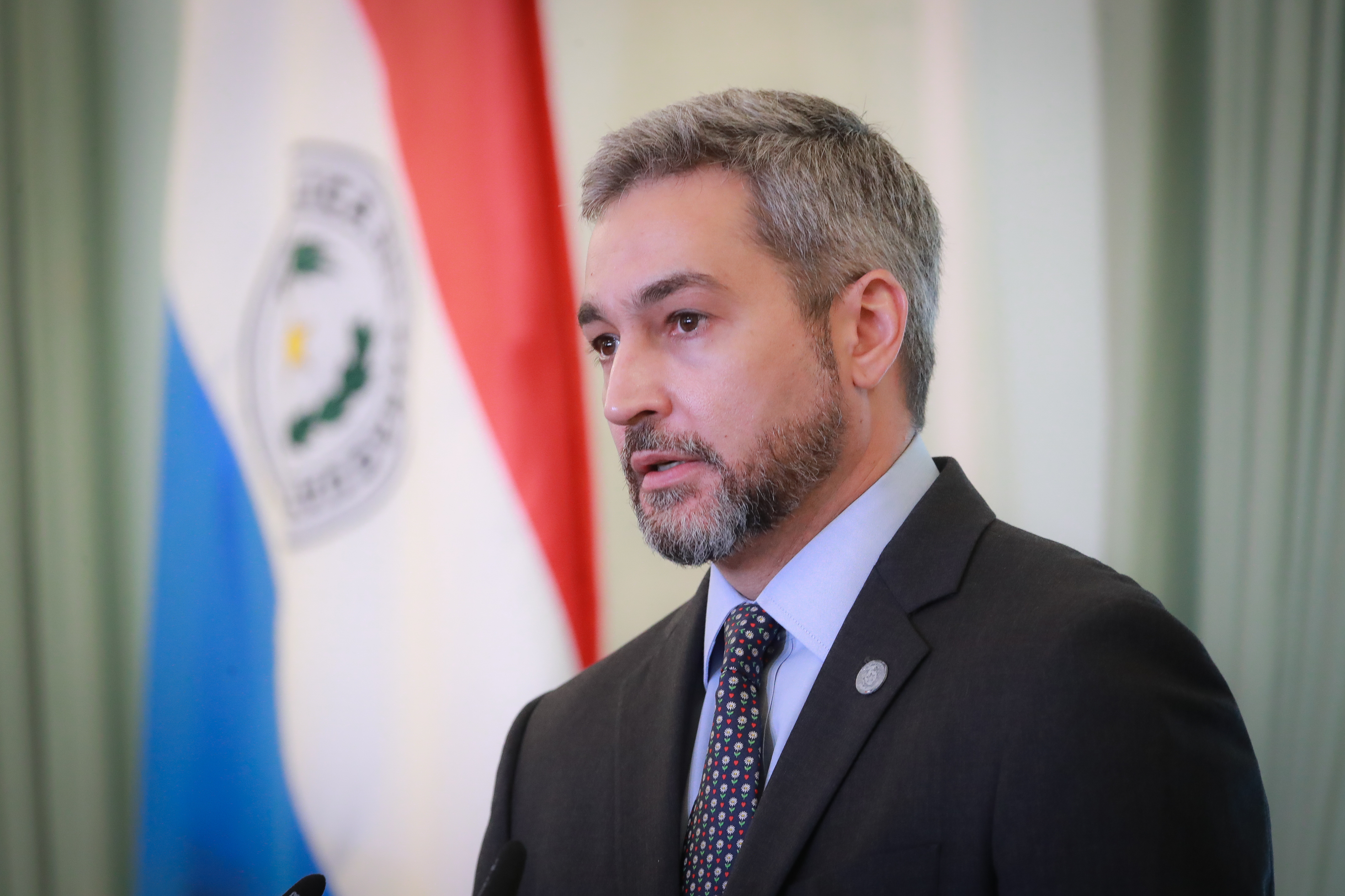 Mario Abdo Benítez, presidente de la República. Foto: Mario Abdo (Flickr).