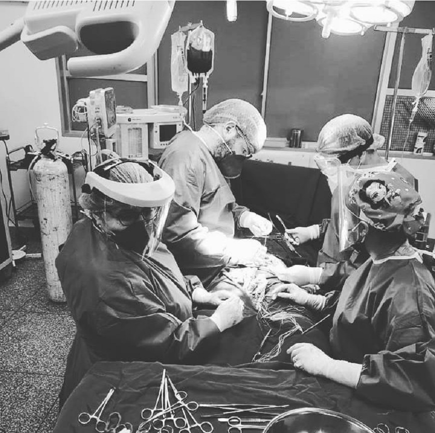 El procedimiento se realizó en el Hospital Regional de Pedro Juan Caballero. Foto: M. Salud