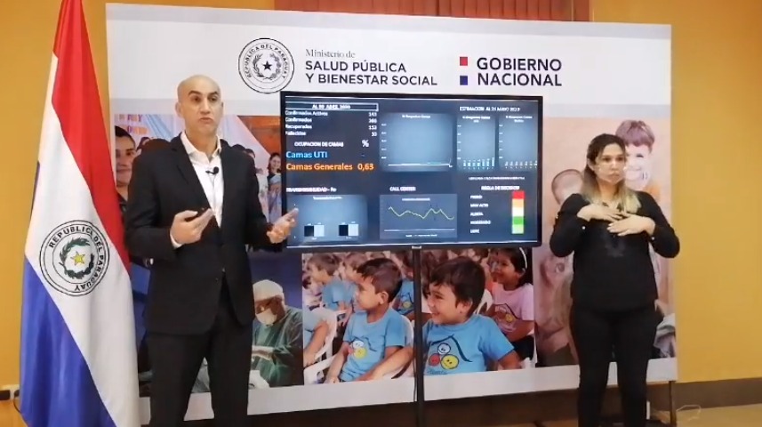 Conferencia de prensa Ministerio de Salud. Foto: Captura de pantalla