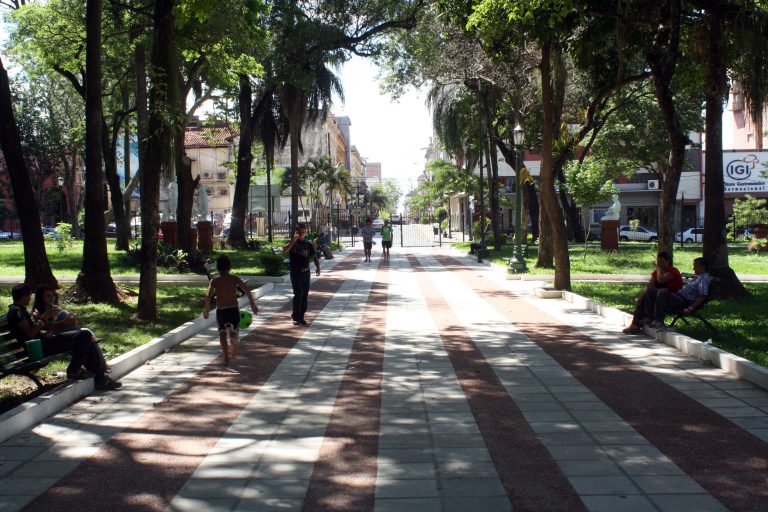 La Plaza Uruguaya es otro de los espacios que aún no está habilitado. Foto: Archivo