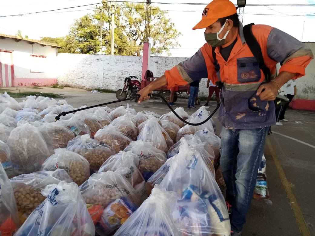 Los kits de alimentos serán entregados a los beneficiarios de Ñangareko, que aún no accedieron al beneficio. Foto: senparaguay