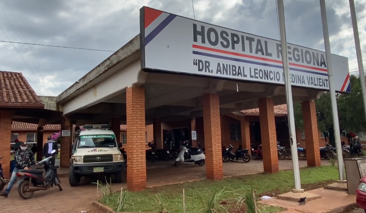 Fachada del Hospital Regional de Pedro Juan Caballero.
