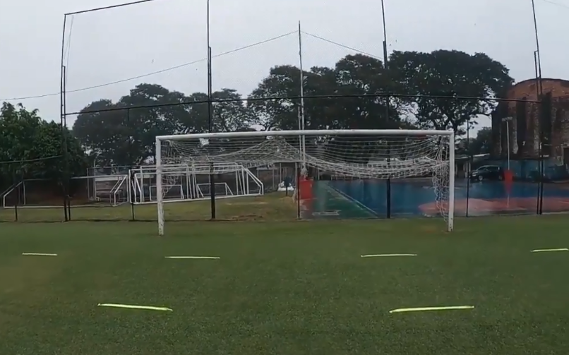 Zona de entrenamiento en el Club Cerro Porteño.