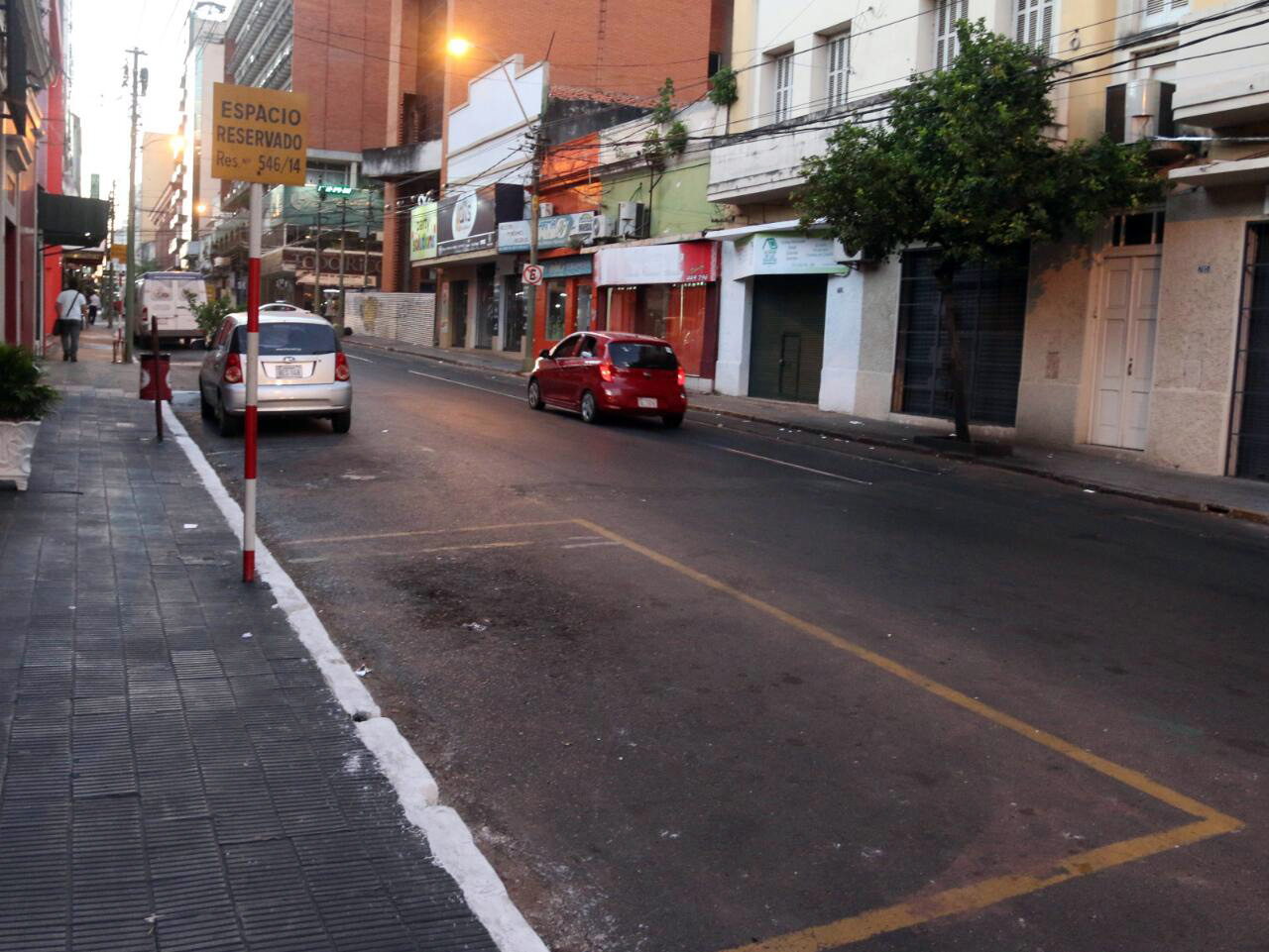 Calle del centro de Asunción