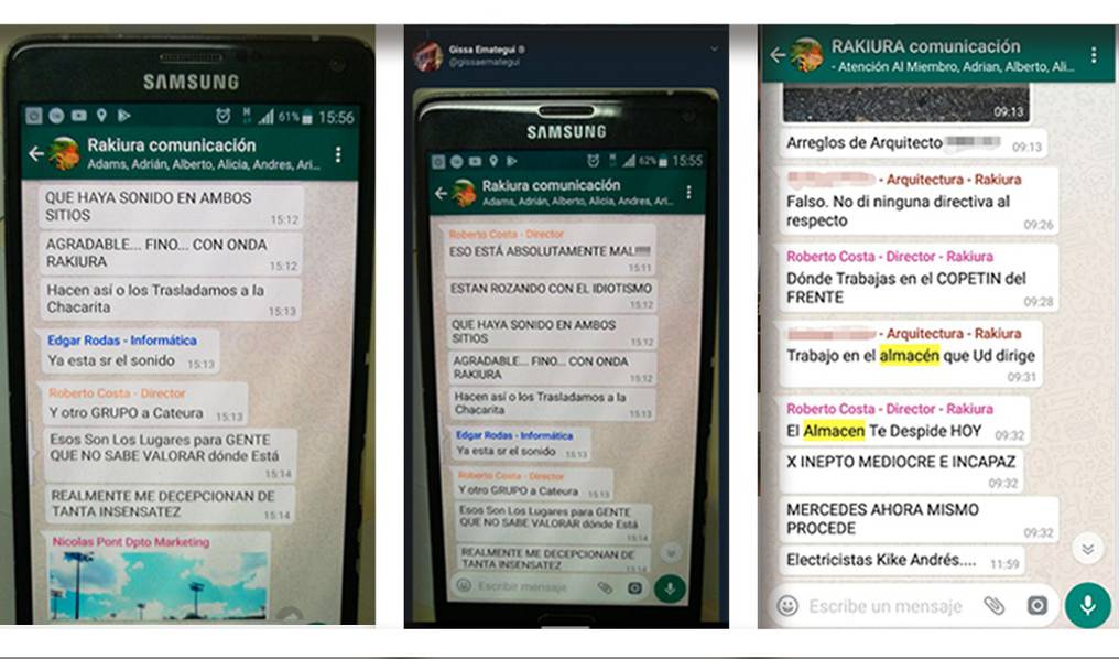 Capturas de pantalla publicadas por internautas | Foto: Twitter