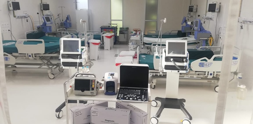 Equipos y camas entregadas al hospital San Pablo.