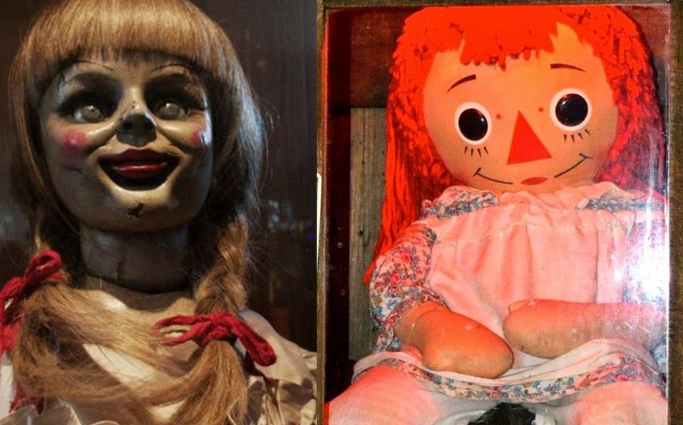 Muñeca Annabelle de la película y real.