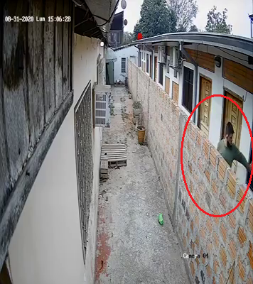Robo domiciliario en San Lorenzo. Foto: Captura de pantalla