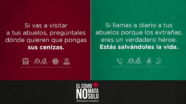 Afiche de campaña de concientización contra Covid-19 en Perú.