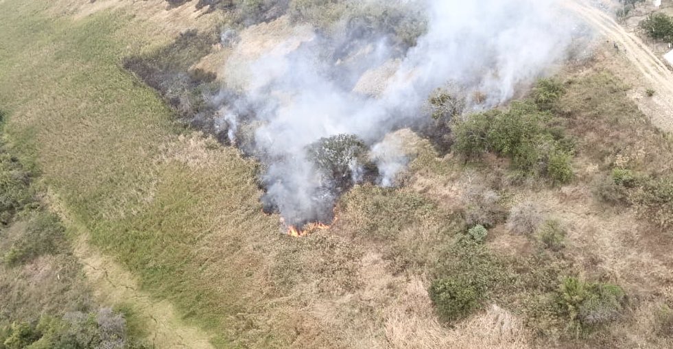 Incendio en la Costanera norte.