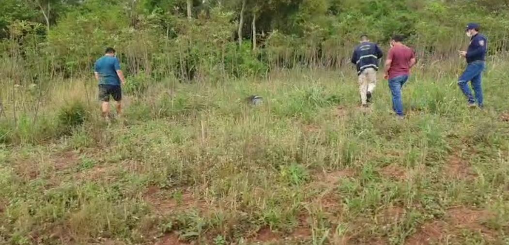 El cuerpo sin vida del empresario fue hallado en un matorral en el kilómetro 6 en Salto del Guairá. Foto: Gentileza