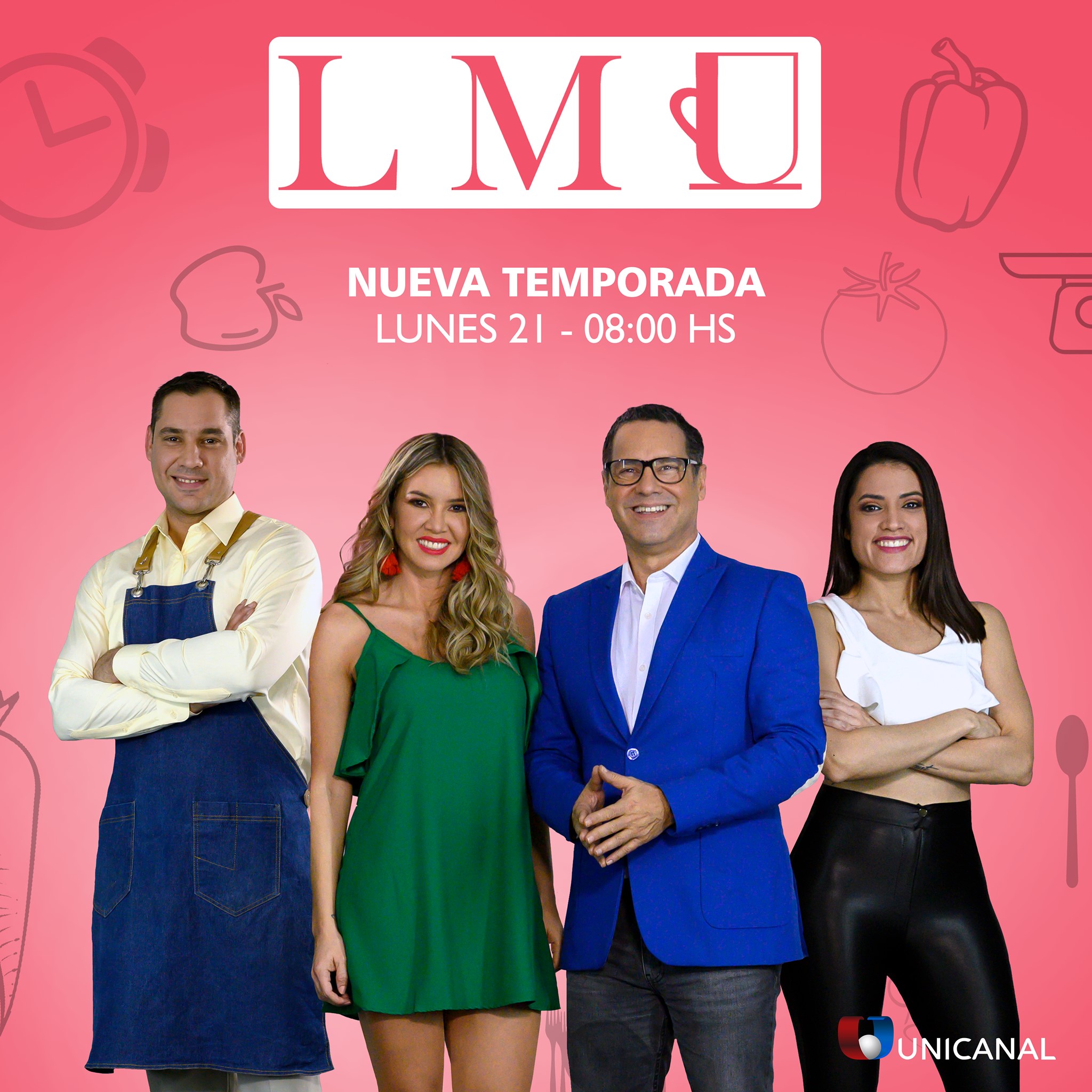 Afiche de nueva temporada de La Mañana de Unicanal, con la incorporación de Dallys Ferreira.