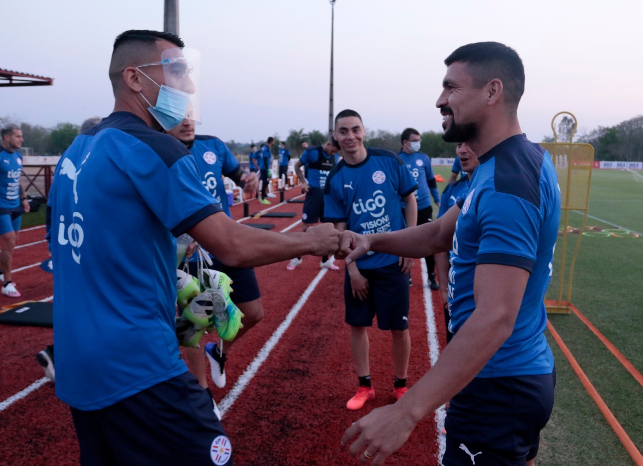 En la tarde de ayer, la Albirroja cerró una nueva jornada de entrenamientos. Foto: @Albirroja