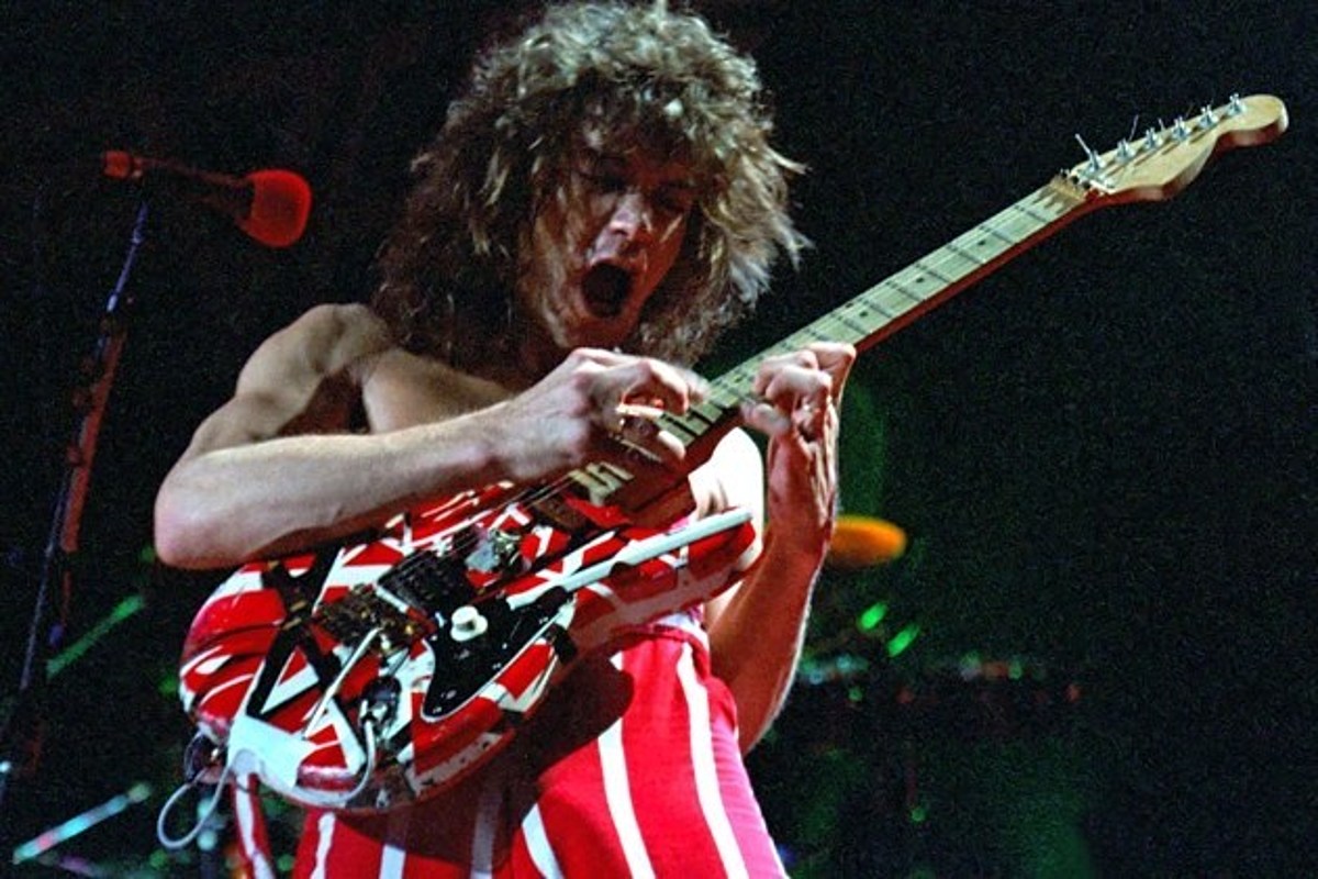 Eddie Van Halen en los años 80.