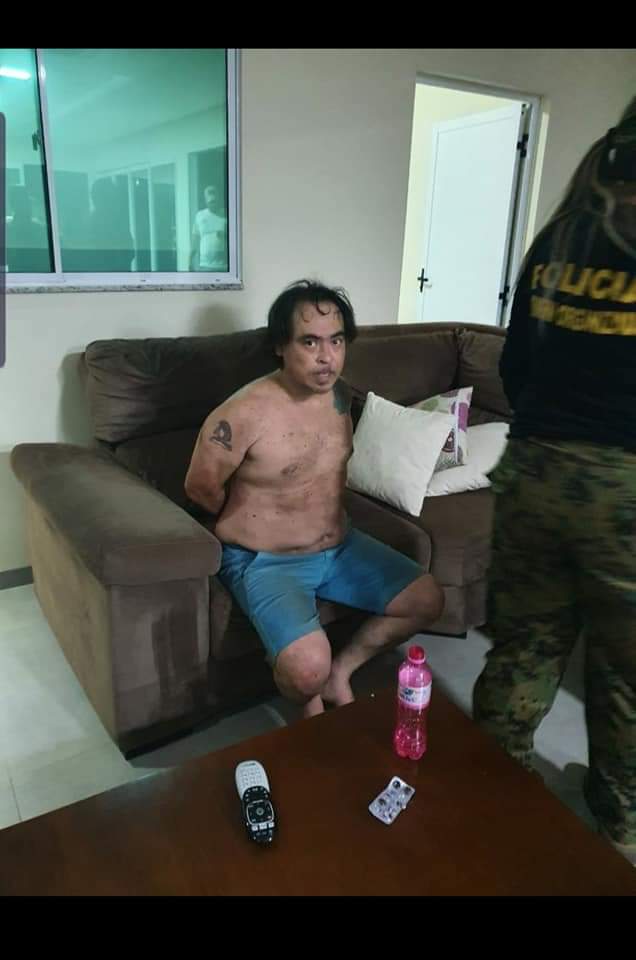 Fabio Costa, alias Pingo, en expolicía militar prófugo de la Justicia brasileña. Foto: @MinPublicoPy.