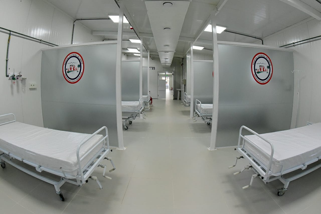 El nuevo pabellón inaugurado en el Hospital Distrital de Limpio cuenta con 32 camas de internación. Foto: MOPC