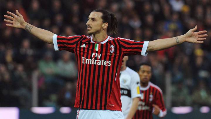 Zlatan Ibrahimovic, delantero sueco del Milan.