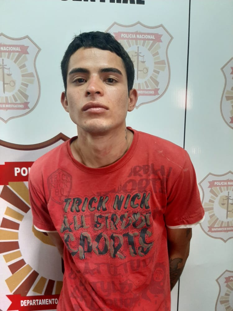Junior David Villalba Ortiz fue detenido como presunto autor del crimen. Foto: Gentileza