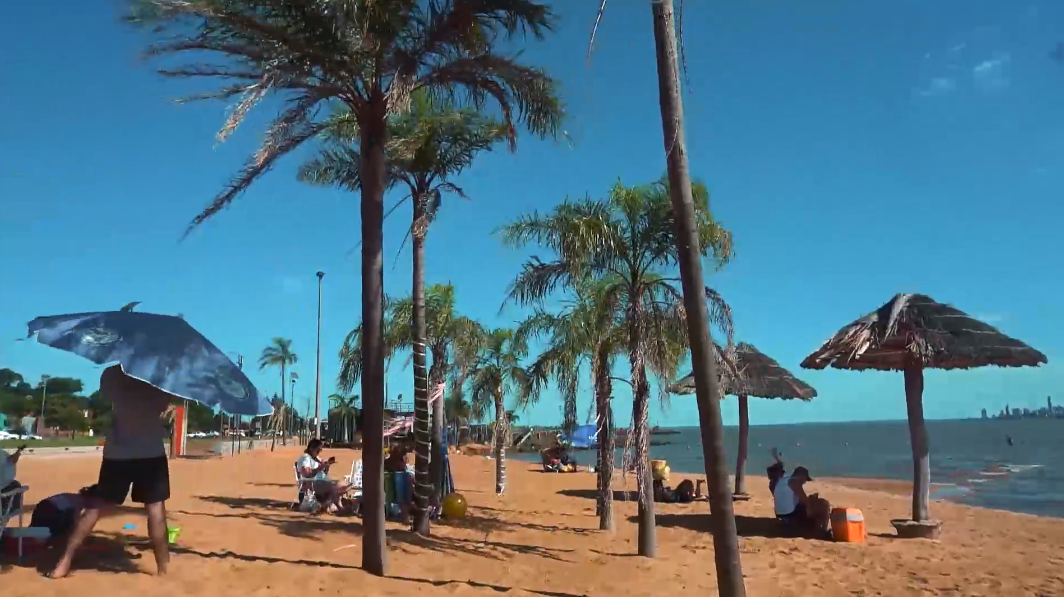 Encarnación se prepara para la temporada de verano en Modo Covid. Foto: Captura de video.