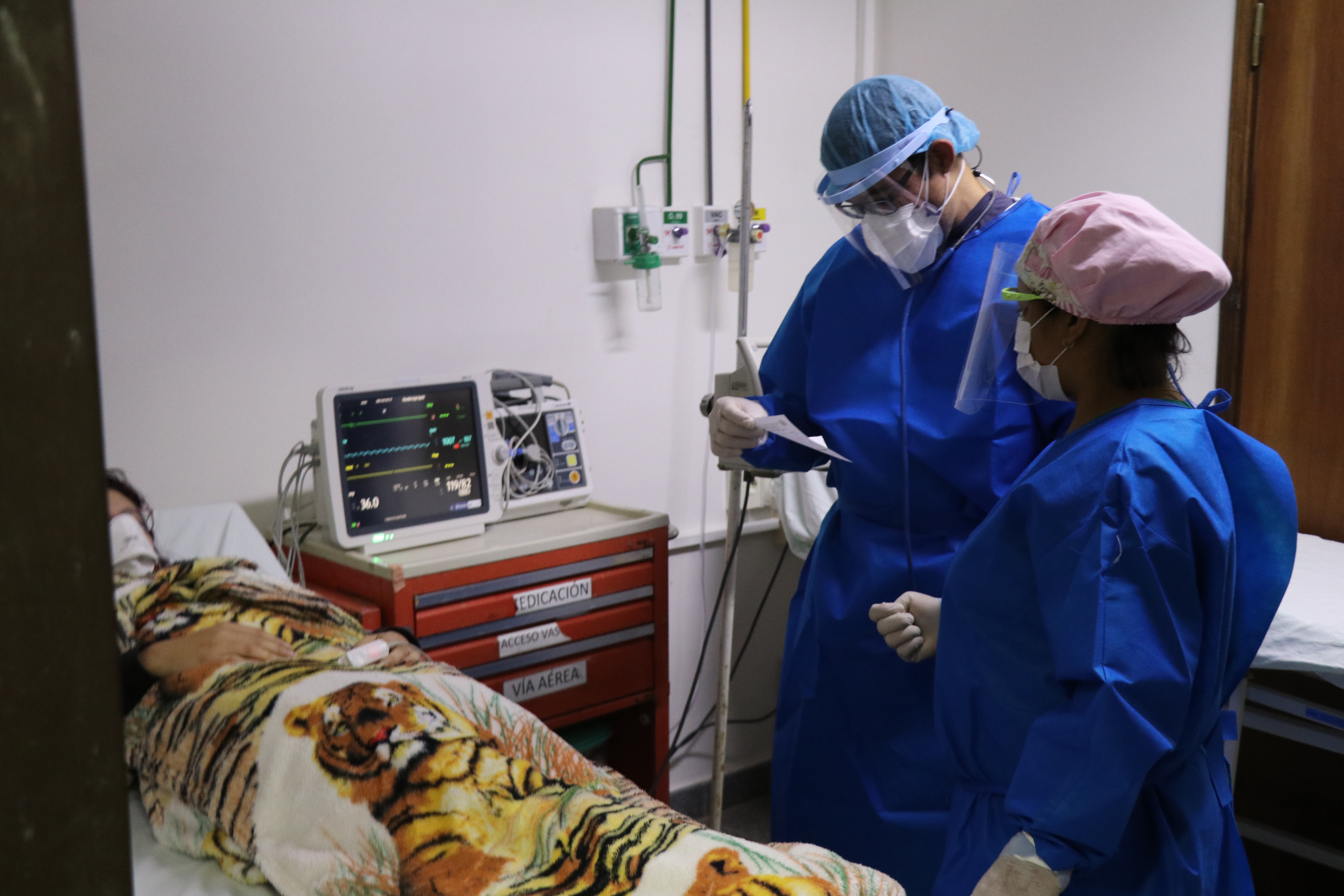 Ocupación total de camas de Contingencia del Hospital de Clínicas
