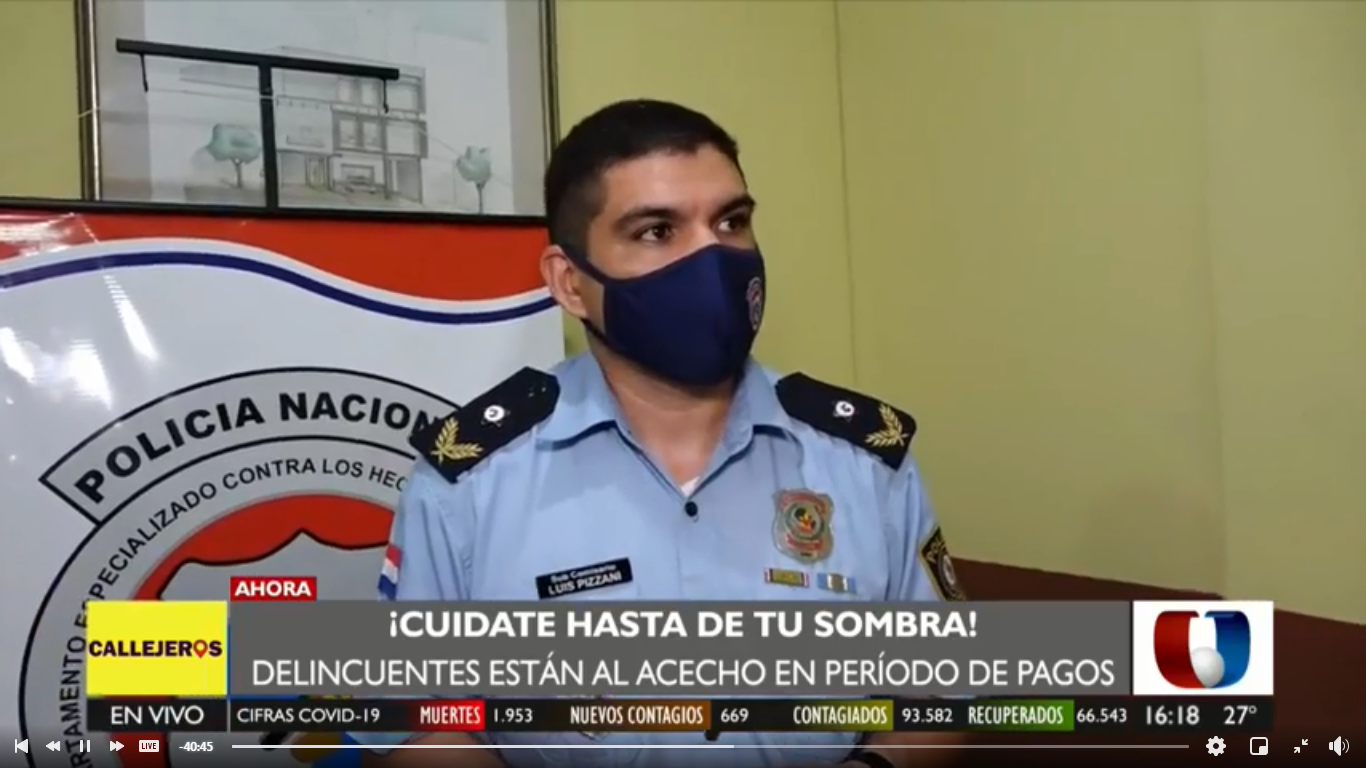 Subcomisario Luis Pizzani, del departamento de Delitos Económicos