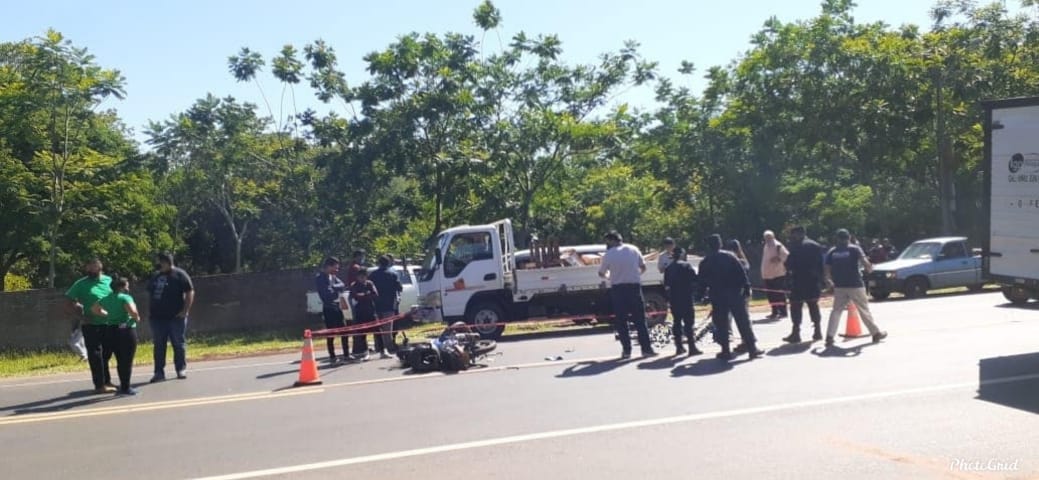 El accidente se produjo sobre la ruta 1 en Itá. Foto: Gentileza.