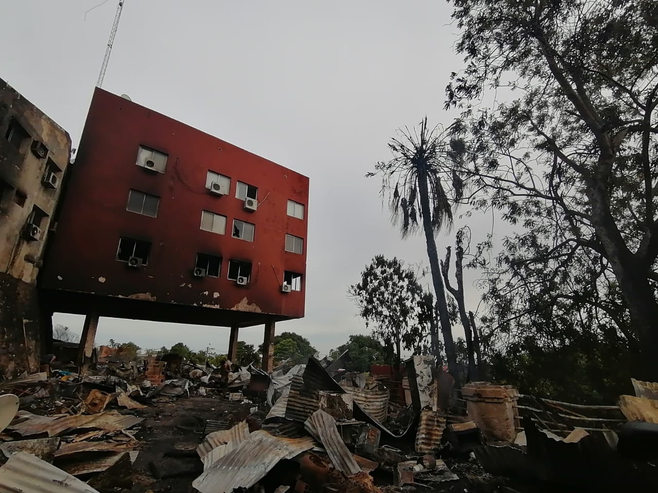El bloque norte del Cabildo se vio afectado por el incendio. Foto: Cabildo