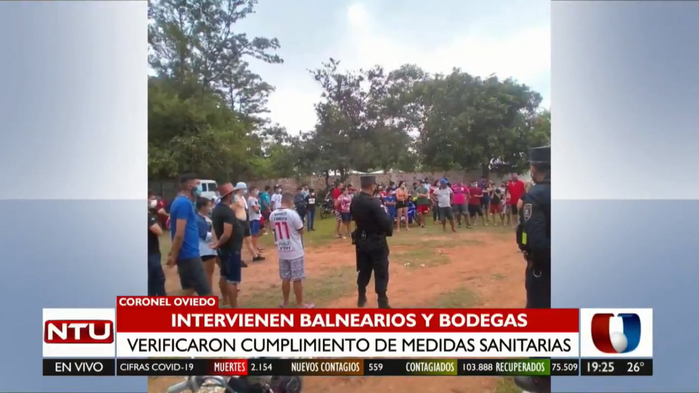 Intervienen balnearios en Coronel Oviedo
