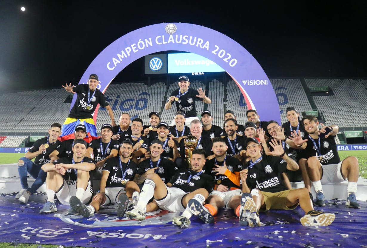 Olimpia se consagró campeón del Torneo Clausura 2020. Foto: @CopaDePrimera.