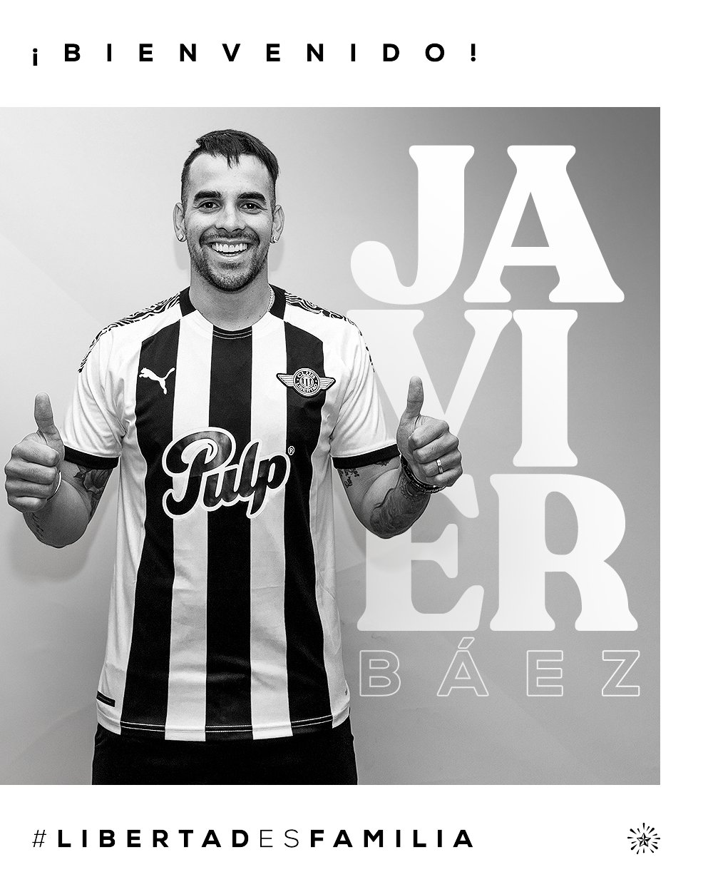 Javier Báez fue confirmado como nuevo jugador del Club Libertad. Foto: @Libertad_guma